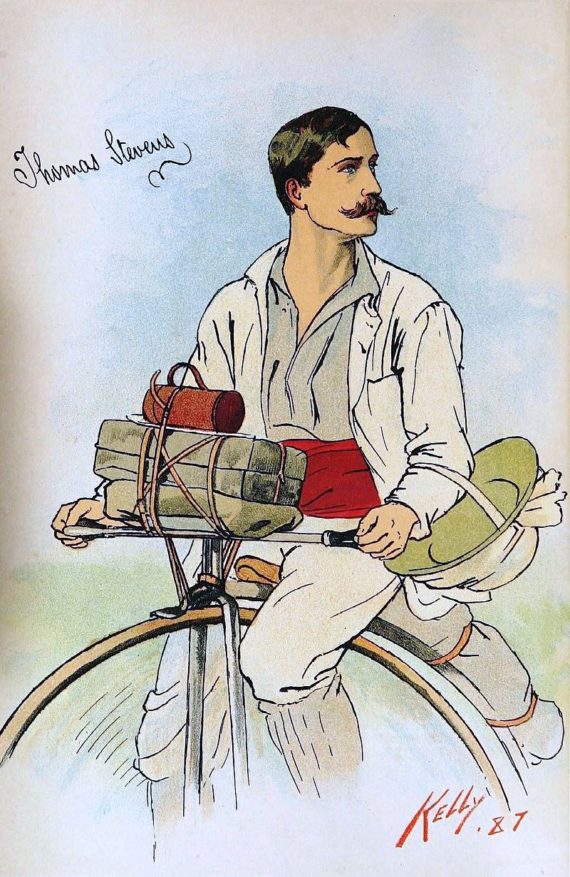 thomas stevens around the world on a bicycle