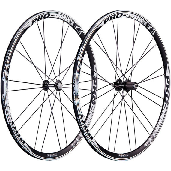 Pro-Lite Garda A30W Clincher Road Wheelset - Black-White - 30mm